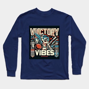 Victory Vibes T-shirt design Long Sleeve T-Shirt